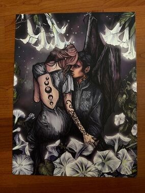 Feyre and Rhysand Color Illustration Print ACOTAR by Sarah J Maas